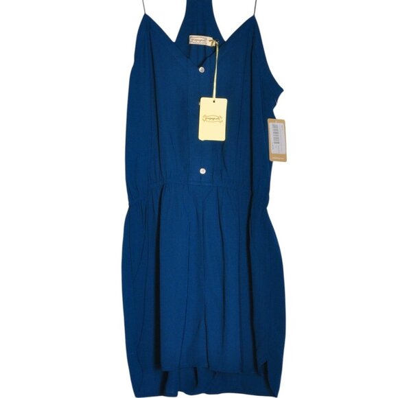 NWT PROPAGANDA Deep Blue Romper - Picture 1 of 4